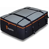 BagMate 23 Cubic Feet Roof Bag &ndash; Safety Tested Heavy-Duty Waterproof Rooftop Cargo Carrier for All Cars &amp; SUVs (with or Without Rack) &ndash; Includes Protective Mat &amp; Storage Bag &ndash; Military-Grade 840D PVC