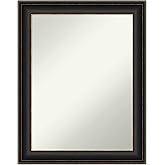 Amanti Art Bronze Wall Mirror 29x23 Trio Oil Rubbed Bronze Rectangle Bathroom Mirror for Wall Decor Living Room, Medium Tradi