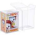 Maloun 6 Pack Pop Protector Case Compatible with Funko - 4" Inch Pop Vinyl Collectible Figures, Crystal Clear Heavy Duty Display Stackable Box, Scratch Resistant Pop Figure Case