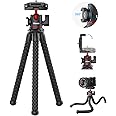 ULANZI MT-33 Camera Tripod,Flexible Mini Tripod with 1/4" Screw for Magic Arm,Octopus Tripod Compatible with iPhone 12 Samsung Canon Nikon Sony Cameras