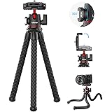 ULANZI MT-33 Camera Tripod,Flexible Mini Tripod with 1/4" Screw for Magic Arm,Octopus Tripod Compatible with iPhone 12 Samsun
