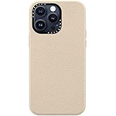 CASETiFY Pebbled Case for iPhone 15 Pro Max [Textured / 4.9ft Drop Protection/Compatible with Magsafe] - Oat Milk