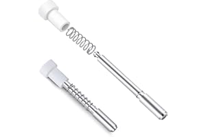 Nkiy Quen 12 Pack Window Screen Plunger Latches with Caps-5/32" x 1-1/2" Aluminum Alloy Window Screen Retainer Pins-Replacement Window Screen Clips for Securing Window Screens