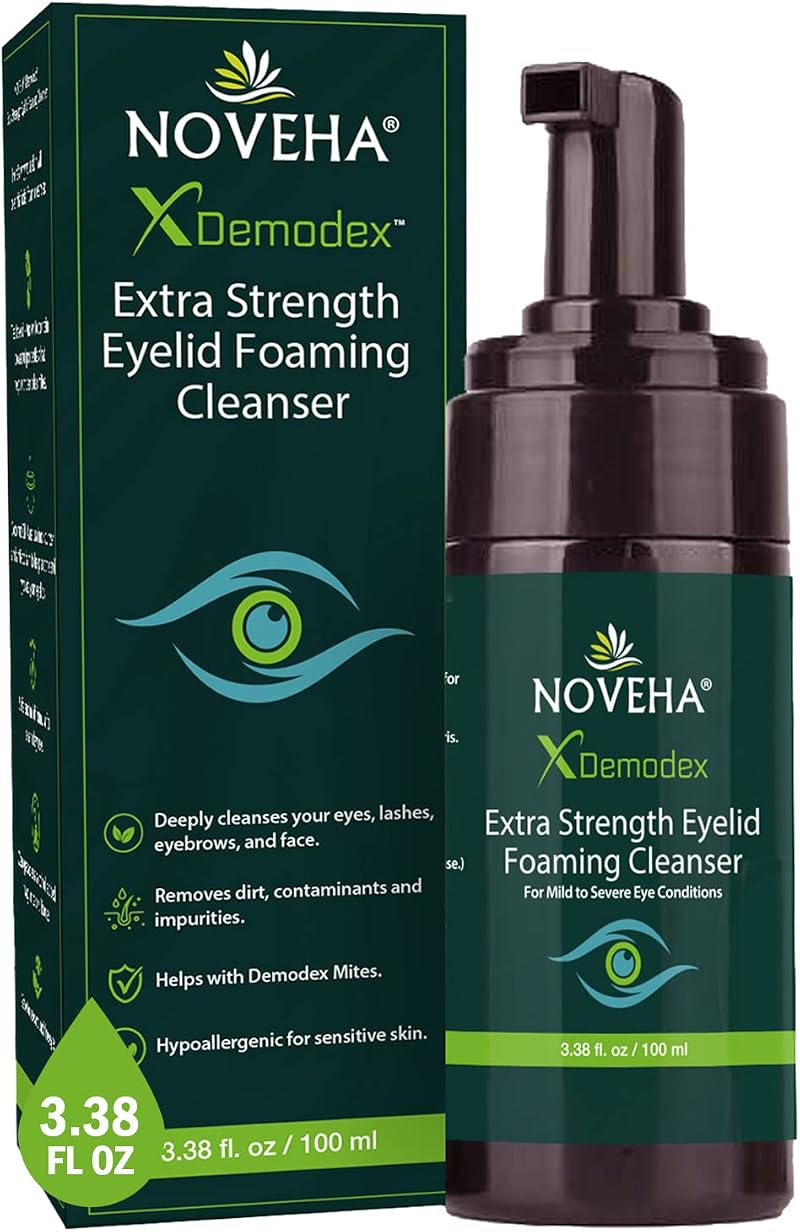 NOVEHA Demodex Extra Strength Foaming Cleanser 100 ml Tea Tree Oil