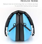 Lookka Kids Ear Defenders Blue Noise Cancelling Muffs Adjustable 6 Months-14 view 3