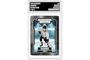 Personalized Graded Sports Cards, Custom Name Graded Ice Hockey Card with Photo Picture, Sport Trading Cards for Kids Men Wom