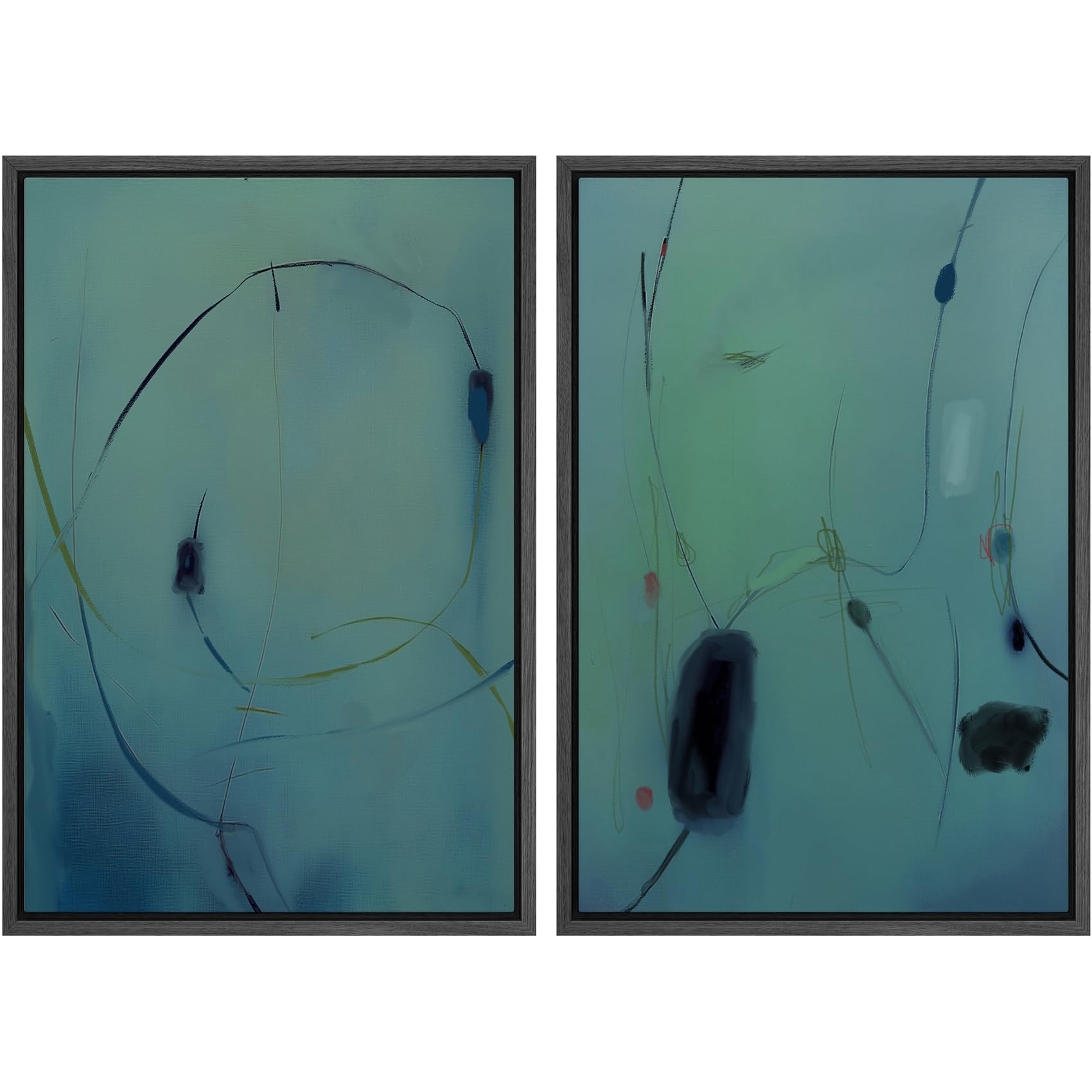 MUDECOR Framed Canvas Print Wall Art Set Abstract