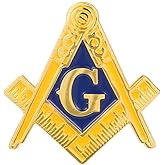 Gudeke Masonic Compasses Freemason Mason Lapel Pin