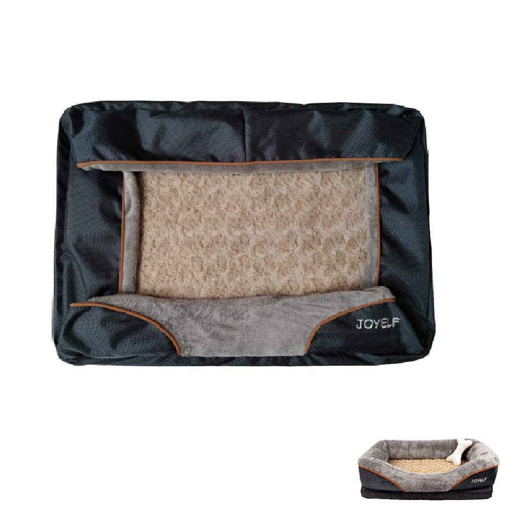 JOYELF Small Memory Foam Dog Bed Replacement Cover for 68 x 50cm