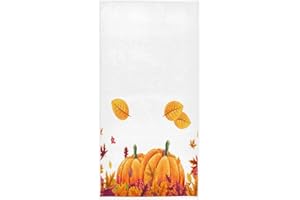 PFREWN Fall Autumn Sunflower Pumpkin Thanksgiving Hand Towels 16x30 in Rustic Floral Thin Bathroom Towel Flowers Butterfly Maple Leaves Harvest Soft Absorbent Bath Towel Bathroom Give Thanks Decor Gifts