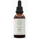 HerbEra Bacopa B60 Alcohol-Free Herbal Extract Tincture, Concentrated Liquid Drops Natural Bacopa (Bacopa Monnieri) Dried Herb 2 fl oz