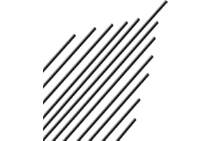 QNTCCX 12-Pack Black Plastic Round Rods - 1/4 Inch Dia, 12-inch Length (POM) Polyoxymethylene Bars - Engineering Grade for Versatile Applications