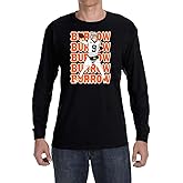 Long Sleeve Black Cincinnati Joe Burrow Text Pic T-Shirt