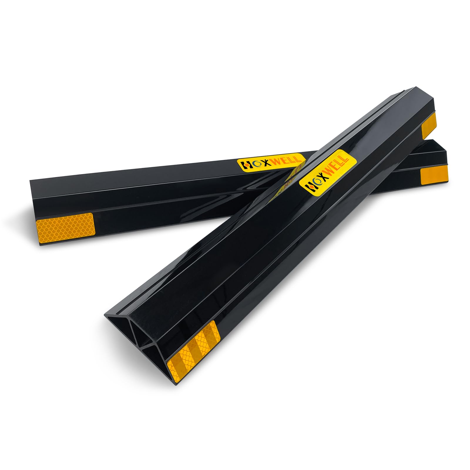 Photo 1 of 24 Inch (New Upgrade) 2 PCS Heavy Duty Car Parking Stopper for Garage, Parking Aid Protects Car, Parking Gadgets Easy to Install 2 Packs, 24" L x 3.7" W x 1.8" H