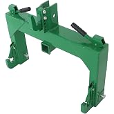 WFLNHB 3 Point Quick Hitch Replacement for Category 1 and 2 Tractor | with 2 Receiver Hitch, 3000lbs Lifting Capacity