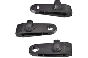 DMZK 6 PCS Tarp Clip Awning Clamps Camping Tent Clip Tent Accessories for Camping, Tarps, Caravan, Garden Shade Cloth, Black