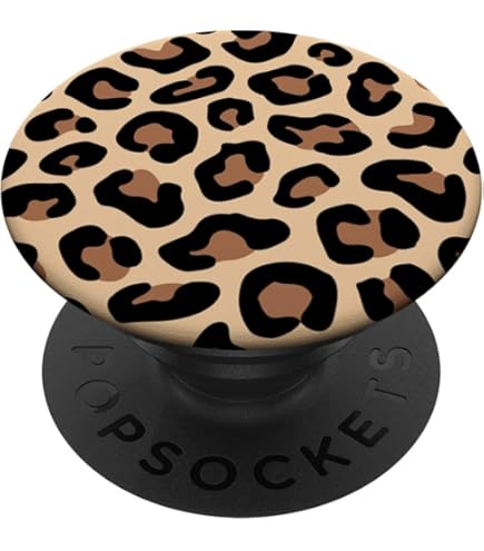 PopSocket MagSafe Imprimé Léopard Et Fleurs – Support Téléphone, Design Tropical