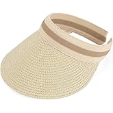 Women Summer Sun Hat Lady's Portable Beach Visor Bowknot Straw Hat