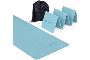 Yoga Mat 72"X24" WeMe TPE Exercise Yoga Mat 4mm/6mm/8mm Thick -2024 New Training Folding Mat Fitness Mat for Women, Men & Children,Non-Slip High-Density Eco Friendly for Pilates Mat with Storage Bag
