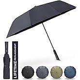 DryDay Premium Umbrellas for Rain, Large Windproof Double Canopy Umbrella, 10 Aluminum Ribs, Sturdy Frame, Auto Open Close Unique Handle, Windproof & Waterproof Umbrella for Women & Men