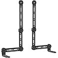WALI Universal Sound Bar Mount - Compatible with Samsung, Sony, Vizio, Bose, LG, and Roku Sound Bars, Fits Most 23-90 Inch TVs, Adjustable Angle, Supports 33 lbs, Easy Installation, Black