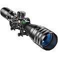 BESTSIGHT 4-16x44 Rifle Scope,Long Range Scope,Second Focal Plane Scope,5-Level Red Green Illuminated Reticle and Side Focus Dial and Locking Turret Sunshade,with 11mm Mount & 20mm Mount