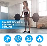 ACWOO Waist Trainer for Women Men Adjustable Sweat Belt Sauna Effect view 5