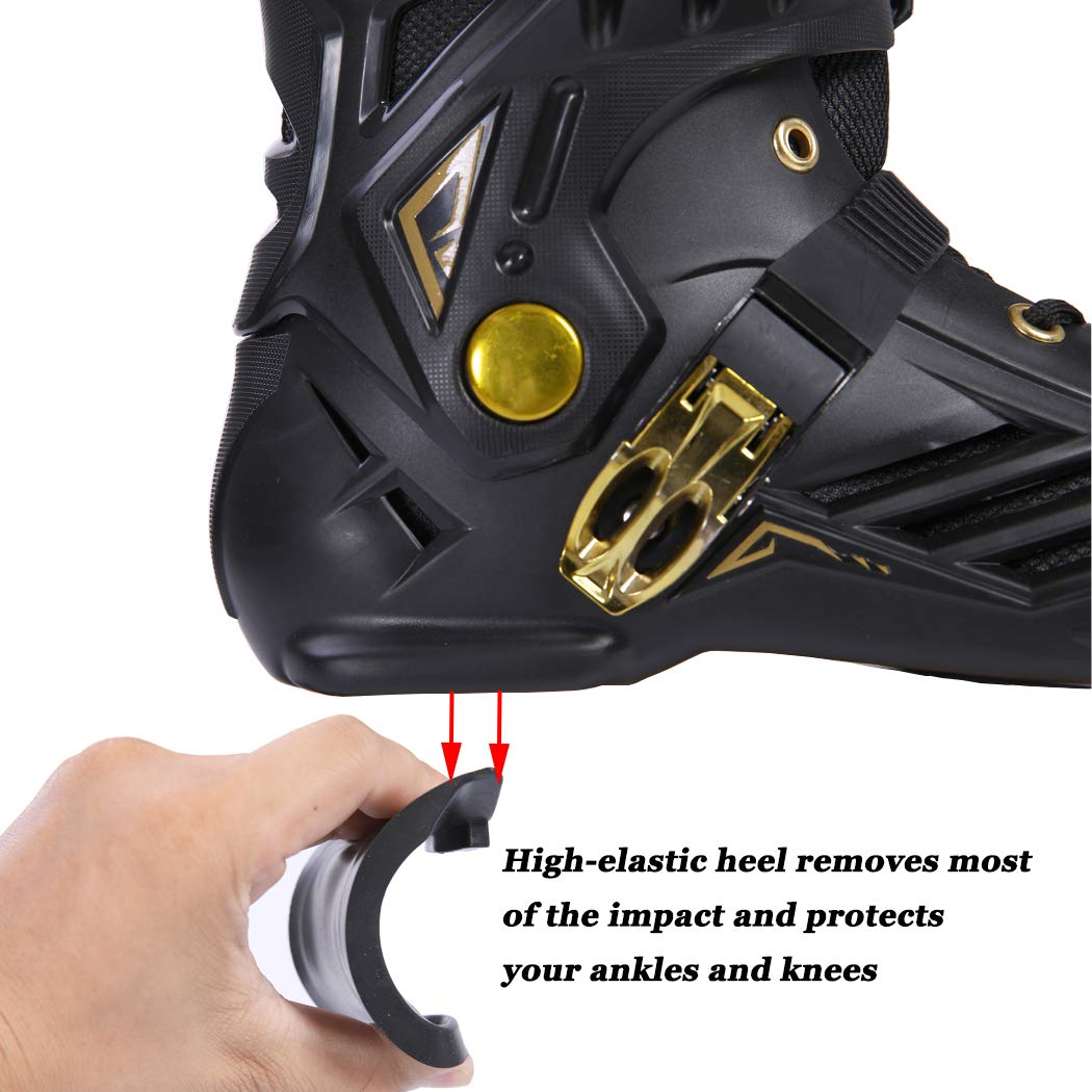LIKU Performance 125 3WD Speed Inline Skates Unisex Black&Gold on Galleon Philippines