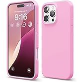 elago Compatible with iPhone 16 Pro Max Case, Premium Liquid Silicone Case, Full Body Protective Cover, Shockproof, Slim Phone, Anti-Scratch Soft Microfiber Lining, 6.9 inch (Hot Pink)