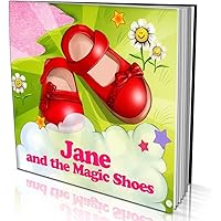 Personalized Soft Cover Story Book by Dinkleboo "The Magic Shoes" Girls 0 to 8 Years Old - Story About Your Daughter’s Magica