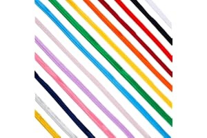 AHANDMAKER 56 Yards 14 Colors Maxi Piping Bias Tape with Welting Cord 3/8 inch Upholstery Piping Trim with Welting Cord Fabri