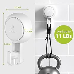 Elegear Suction Cup Hooks for Shower, Heavy Duty