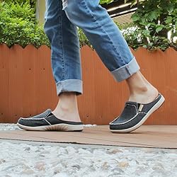 Mens Slippers with Arch Support, Canvas House