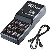 MaxLax USB Charger Station,12-Port 60W Multiple USB Charging Station,Multi Ports Charger Charging for Smartphones，Tablets，and Other Devices.