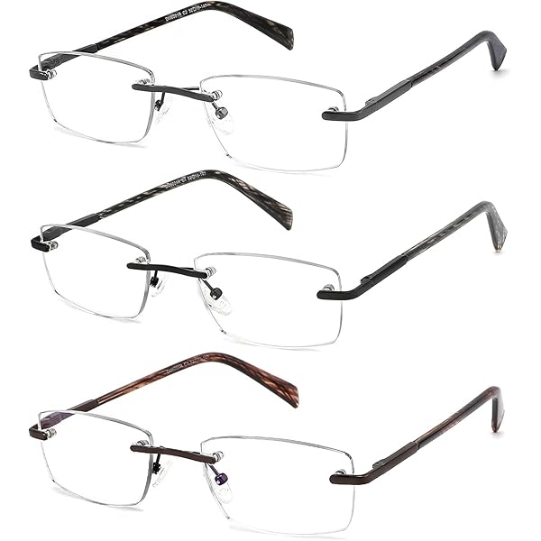 thumbnail image 2 of Calabria 715 Flexie Reading Glasses - Rimless, Flexible, 85 Color & Power Options 2 of 11