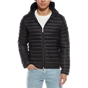 Save The Duck Mens Danielle Puffer Jacket, M, Black