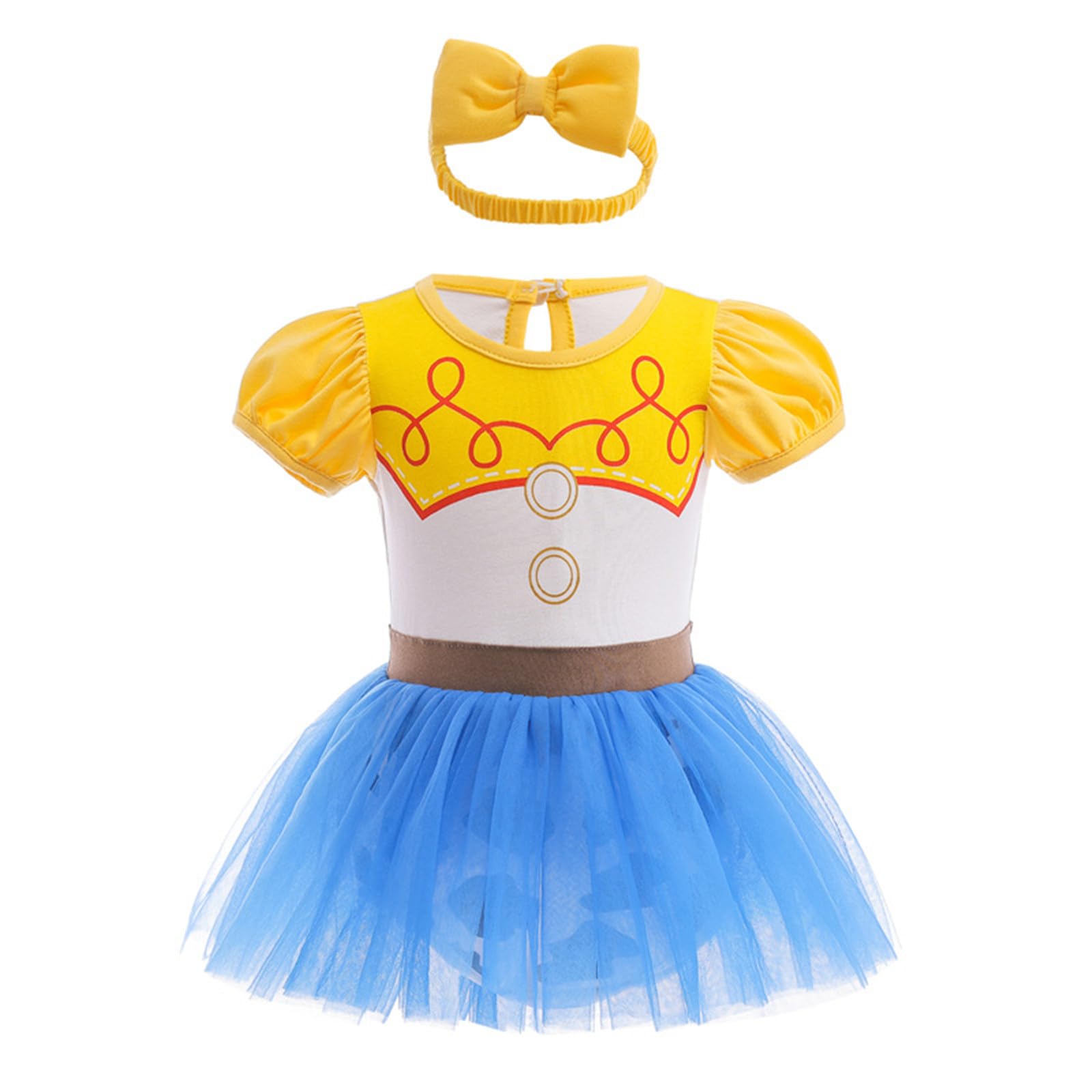 Photo 1 of Szytypyl Princess Jessie Costumes for Baby Girls Jumpsuit One Piece Outfit with Headband