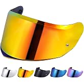 JQF Gear Stream II Visor Shield, Helmet Shield Repalcement for FF808 Helmet | UV Protection,Impact-Resistant,Helmet Shield Repalcement for Stream II/FF808 Outer Face Visor Motorcycle Helmet Accessories