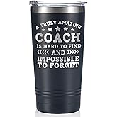 Onebttl Coach Gifts, Funny Gift Idea for Appreciation, Christmas, Birthday, 20 oz Stainless Steel Insulated Double Vacuum Tumbler Travel Coffee Mug - Truly Amazing Coach