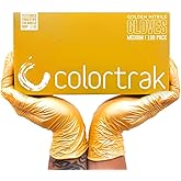 Colortrak Luminous Collection Disposable Nitrile Gloves, Lilac Frost Color, Latex-Free, Textured Finger Tips