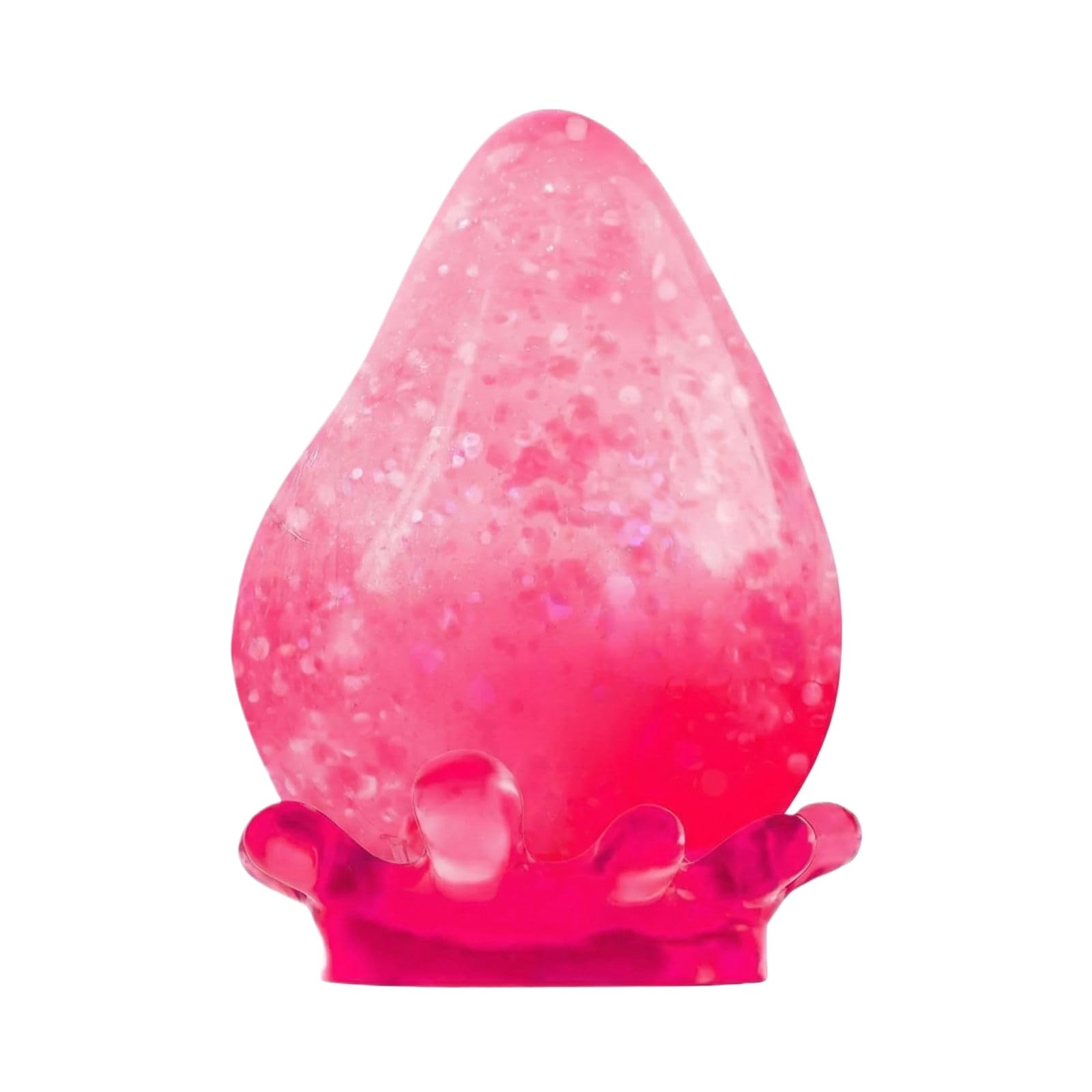 Squishy Stress Ball,Water Drop Fidget Stress Ball,Ice Squishy Stress Cube-Drop Malt Sugar Balls Sensory for Anxiety Stress Easter Party Favors Pink