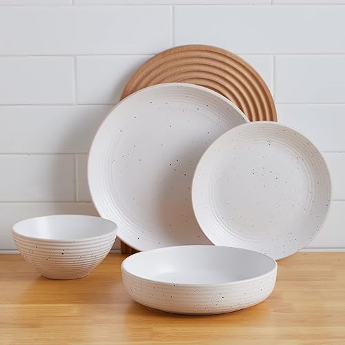 Stone Lain Lauren Modern Stoneware 32-piece Round Dinnerware Set