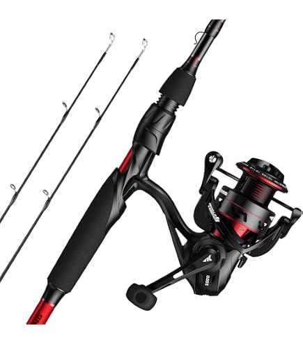 Abu Garcia Black Max EZ Cast 6' Baitcast Fishing Rod and Reel Combo, 2-Piece Rod, Graphite Composite Rod Blank Construction, Comfortable and Durable EVA Handles : Sports & Outdoors