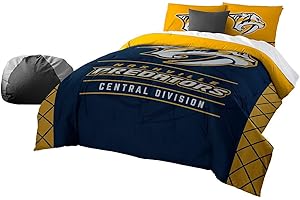 NORTHWEST Officially Licensed NHL Twin or Full/Queen Comforter and Sham Set