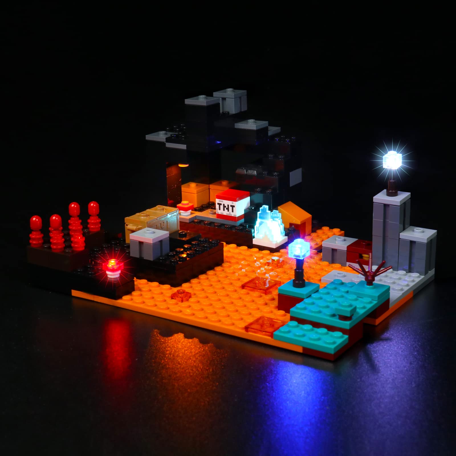 Led Light Set for Lego Minecraft The Nether Bastion, Led Light Kit for Lego 21185 Minecraft The Nether Bastion - Not Include Lego Models, Just Light Set — image 1