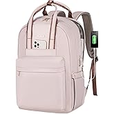 LOVEVOOK Laptop Backpack for Women, 17 Inch Travel Laptop Bag with USB Port, Waterproof Computer Backpack Purse for Work Teacher Nurse, Durable Casual Daypack