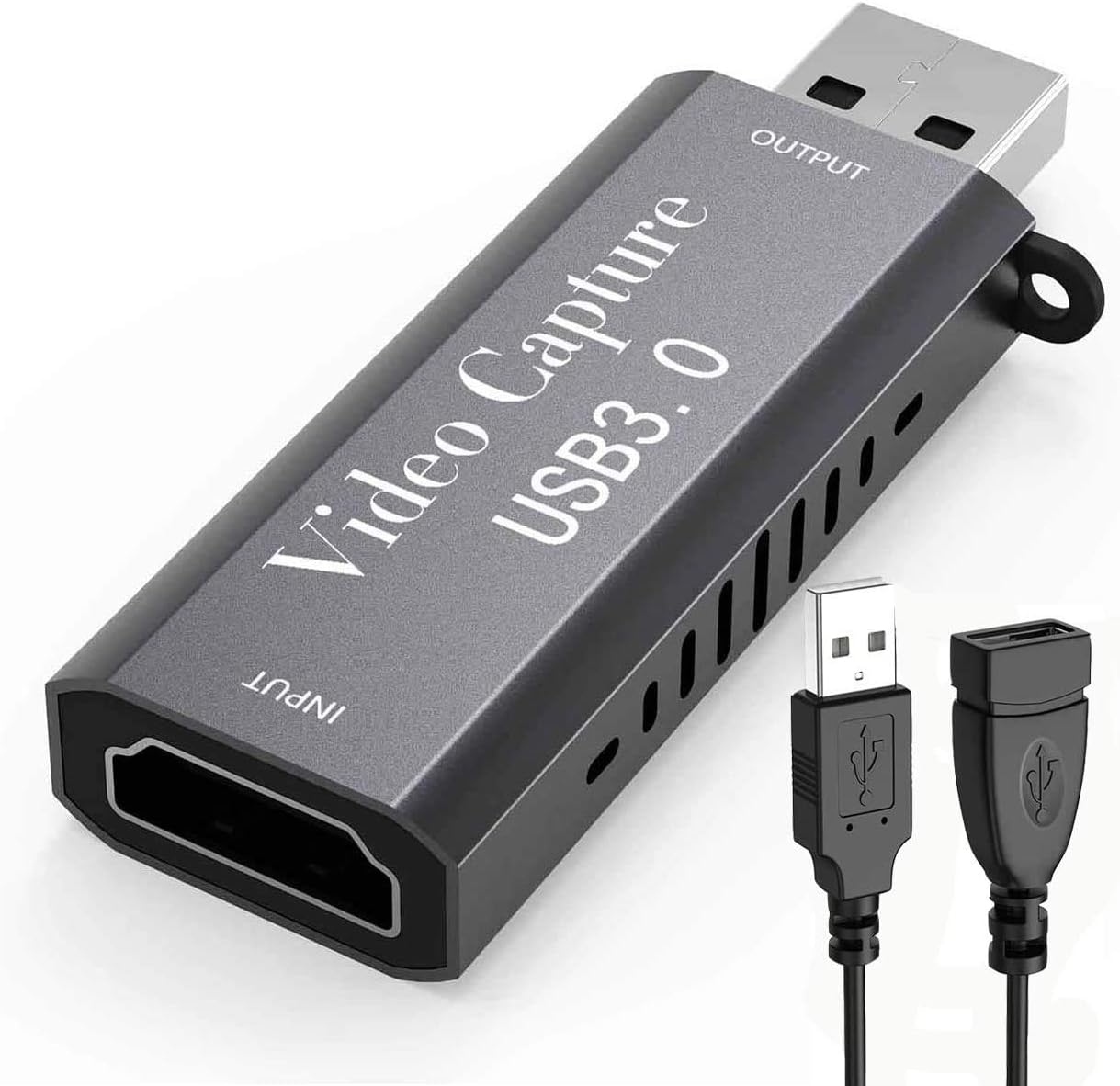 Tarjeta De Captura De Video USB 3.0 | Resolución De Entrada 4K A 30Hz, Salida 1080p A 60fps | Sin Drivers, Plug & Play | Para Streaming Y Grabación