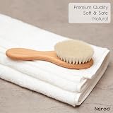 Naroa Natural Baby Hair Brush Soft Goat Bristles Wood Handle Newborn Child view 5