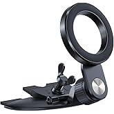 1Zero for Magsafe CD Phone Holder for Car [17 Strong Magnets] Magnetic CD Player Phone Mount, Hollow Socket CD Slot Phone Mou
