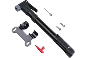 Bike Pump, Oture Bike Frame Pump Tire Pump Bicycle Pump Portable with Needle, Mounting Bracket, Convertible Schrader and Pres